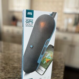 PPG Magnetic GPS Golf Speaker in Black and Blue